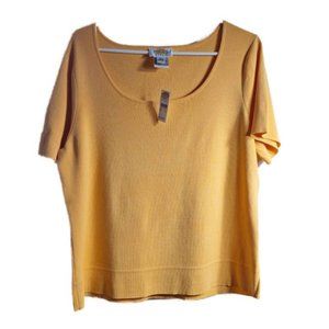 Talbots Scoop Neck Short Sleeve Sweater Size 1X